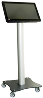 FlatMan Outdoor-Stele mit Gegeensprechanlage - Kamera - Lautsprecher - BON-Drucker